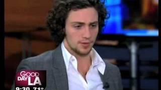 Aaron Johnson Talking About "Nowhere Boy" on L.A. TV Show