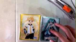 Bushiroad HG sleeves unboxing(unplasticing)