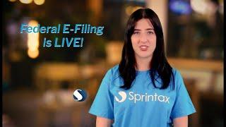 Federal E-Filing is now LIVE on Sprintax