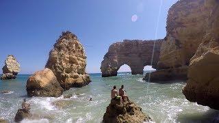 Marinha Beach Trip Portugal - Portugal's Best Beaches!! Lagoa, The Algarve!!!