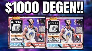 $1000 DEGEN AND I HIT THIS.... | 2023-24 Optic Choice NBA Review