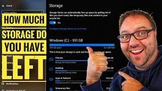 See How Much SPACE You Have on Your Computer - Windows 10