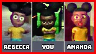 What if you answer REBECCA in ALL Tapes - Amanda The Adventurer 2