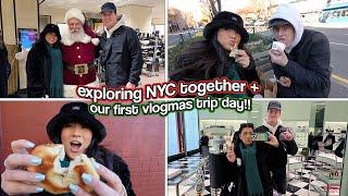 EXPLORING NYC TOGETHER!! Shopping, Eating & Christmas Things! Vlogmas Day 13