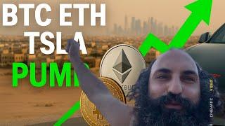 Рынок взлетел на новостях о перемирии!Технический анализ биткоина