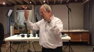 William Kentridge in his studio speaking about Ecole Jacques Lecoq