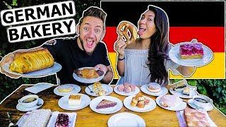 American Girlfriend Tries German Bakery Items!