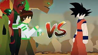 Ben 10 Vs Goku | Part 1 | Sticknodes Animation | SK Animations