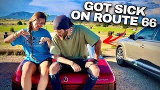 We got SICK car camping in New Mexico..  (Route 66)