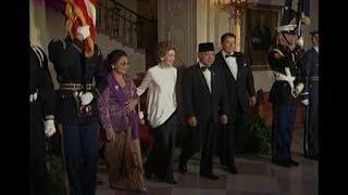 President Soeharto of Indonesia at State Dinner on October 12, 1982