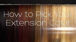 Choosing your Hair Extension Color with Donna Bella