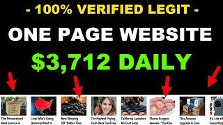 This One Page Website Makes $3,700 A Day!