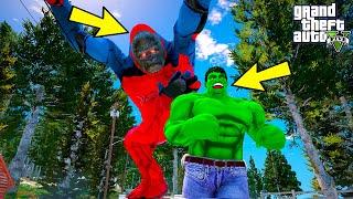 SPIDERMAN ORMANDAKİ GİZLİ SPOR SALONUNDA VÜCUT GELİŞTİRİYOR! (KİNG KONG OLDU!!) - GTA 5