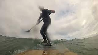 SUP Surfing Fraserburgh in Scotland