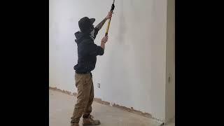 Preparing the wall before painting #shorts