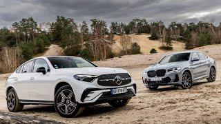 Epic Battle: 2024 Mercedes GLC Coupe vs 2024 BMW X4- Luxury Midsize SUV Coupé Comparison Review!