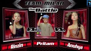 Rinzin/Pritam/Anuhya(Shiri ma Shiri)the battle || Voice kids season 3