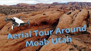 Desert Drone Aerial Tour Around Moab Utah