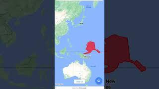 Alaska vs Saudi Arabia size comparison #shorts #geography #map #mapping #usa #comparison #alaska