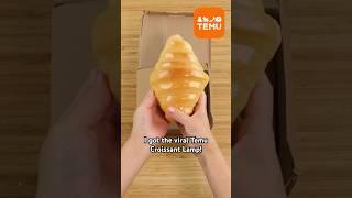 Is the viral Temu lamp a real croissant?!  #bread #funny #products #aliexpress #amazon #satisfying