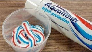 Слайм без клея Как сделать слайм из зубной пасты, мыла и сахара