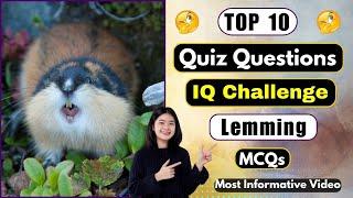 10 General Knowledge Quiz Questions About Lemming | Animals Quiz | Helian GK Quiz