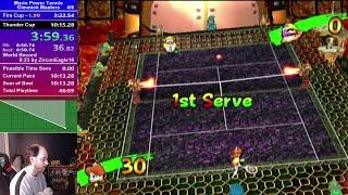 Mario Power Tennis | Gimmick Masters Speedrun - 9:33.07