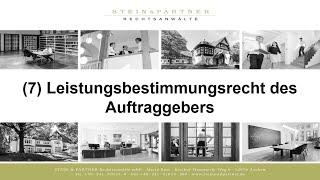 Leistungsbestimmungsrecht des Auftraggebers (7)