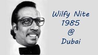 Wilfy Rebimbus at his maiden Wilfy Nite 1985 @ Dubai