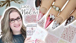  Valentine’s Day  Nail Tutorial! | Lace | (2021)