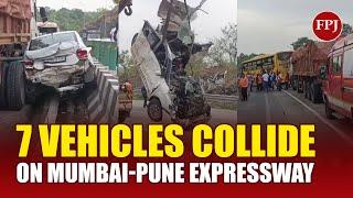 7 Vehicles Collide Near Khopoli | Massive Accident on Mumbai-Pune Expressway