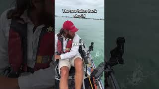 Rod holder for kayak doesn’t fail. #fishing #kayakfishing #humor #schadenfreude