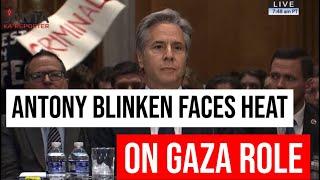 Antony Blinken left shaken by pro-Palestine protests at Senate hearing | Janta Ka Reporter