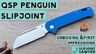 QSP Penguin Slipjoint Pocket Knife QS130SJ-C Unboxing & First Impressions