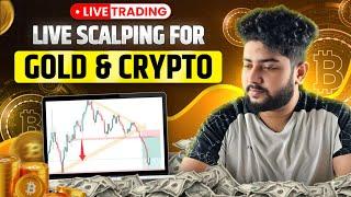 Live Crypto and Gold Scalping Trading | 30 May | #goldtrading #cryptotrading #bitcoin