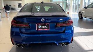 2023 BMW M5 Walkaroud Review - Marina Bay Blue Metallic