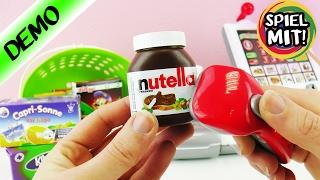 NUTELLA!!! SUPERMARKT SPIELEN mit EINKAUFSKORB für KAUFLADEN