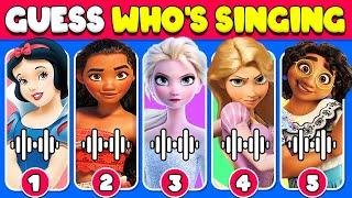 Guess Who's Singing ️| Disney Song Quiz Challenge | Snow White, Moana, Elsa, Rapunzel, Mirabel