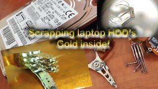 Hard Disk scrapping for gold recovery | What's inside?