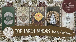 ⭐️  Five of Pentacles Cards #TopTarotMinors | The Best of My Tarot Library