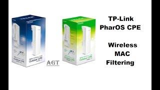 TP-Link PharOS CPE Wireless Mac Filtering Security Easy Settings