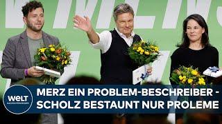 BUNDESTAGSWAHLKAMPF: Grüne Abteilung Attacke - Heftige Prügel für SPD und Union von Robert Habeck