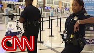 Never a typical night for police at Atlanta airport