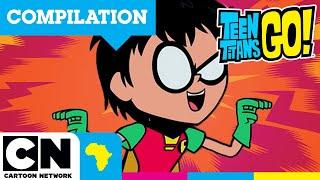 Top 10 ROBIN Funny Moments | Teen Titans Go! | Cartoon Network Africa