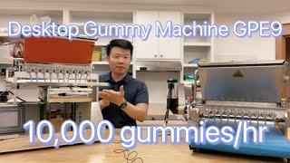 Desktop Gummy machine, Pectin and Gelatin gummies. GPE 9 all in one unit