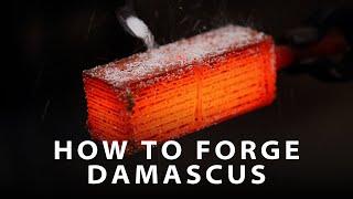 How to Forge a Damascus Knife - PART 2