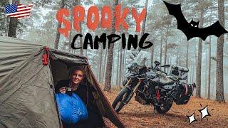 Spooky Motocamping in Georgia | Solo Woman Rider - EP. 200