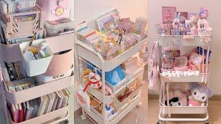 Desk organization my melody/ Kuromi and kitty Sanrio Crafts Stationery haul   #dozbeisanrio