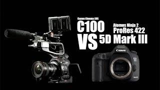 Canon C100 VS 5D Mark III (Both cameras recorded by Atomos Ninja 2 in ProRes)