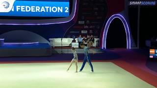 Maria BOITSOVA & Kirill ROMANOV (RUS) - 2019 junior Acro European silver medallists, dynamic